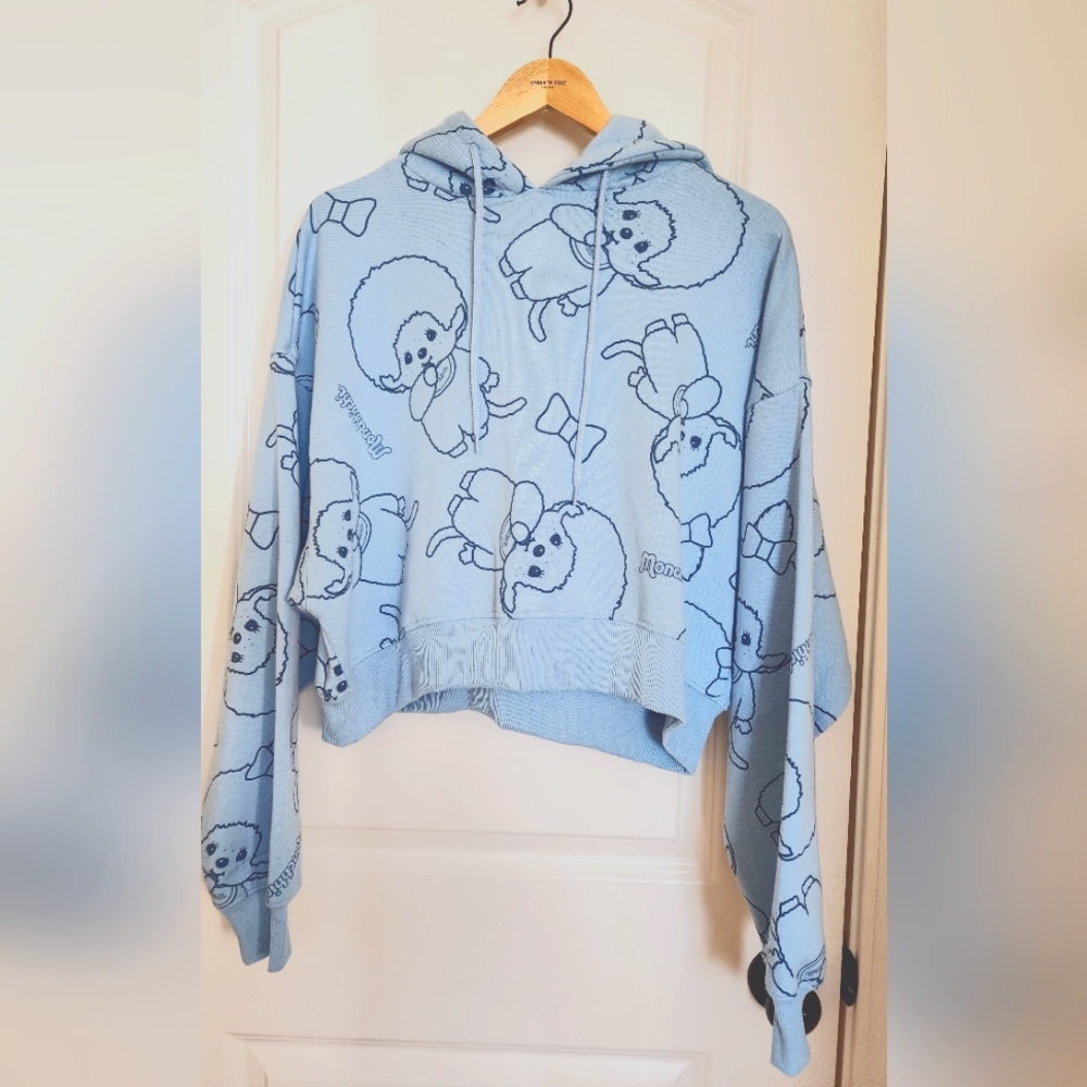 NWT Girl's Monchhichi Pullover Sweater, Size Medium